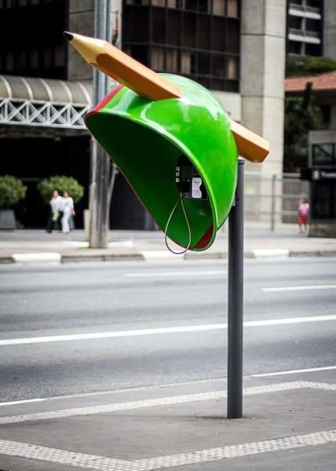 Удивительные телефонные будки СанПаулу