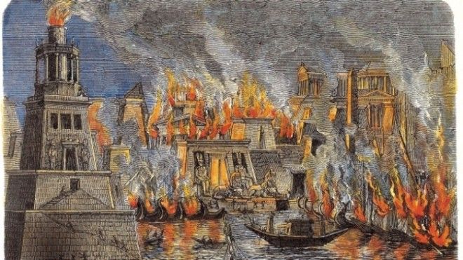Александрия в огне. | Фото: cdn.history.com. Александрия в огне Фото cdnhistorycom