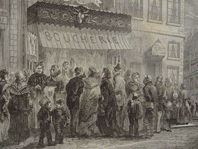 Парижские домохозяйки в очереди к мяснику. | Фото: fr.wikipedia.org. Парижские домохозяйки в очереди к мяснику Фото frwikipediaorg