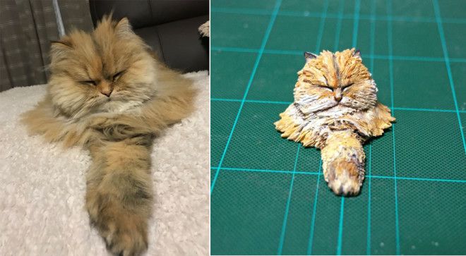 Художник превращает популярные фотографии животных в весёлые скульптуры