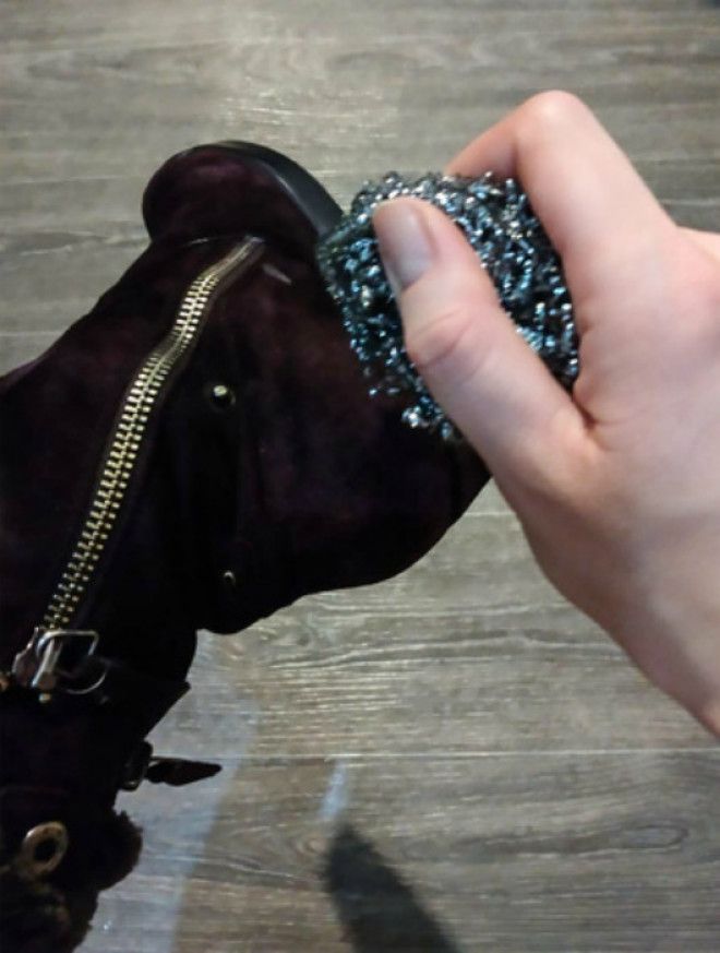 Мочалка для замши Фото makataka