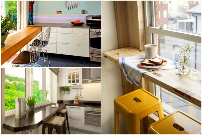 Барная стойка вместо подоконника Фото pitspbru Pinterest