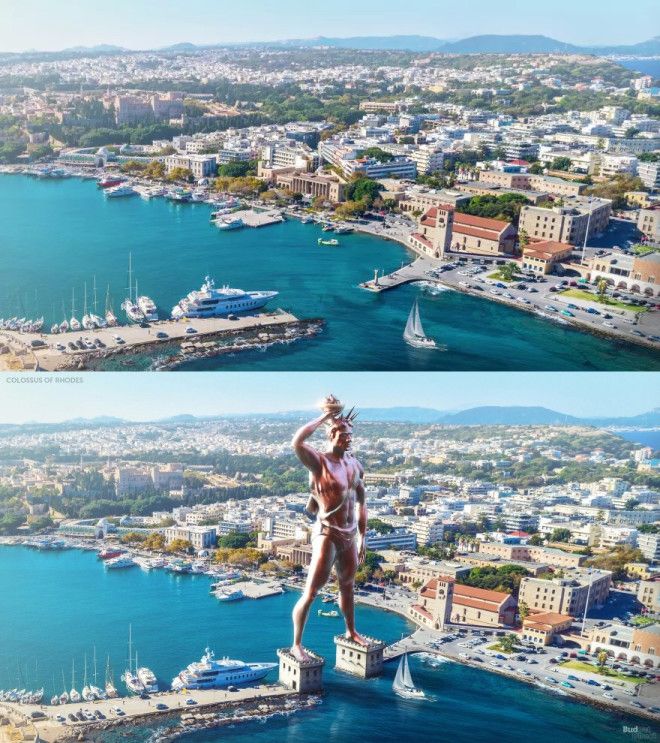 SВот как выглядели бы 7 чудес света если бы они не были разрушены