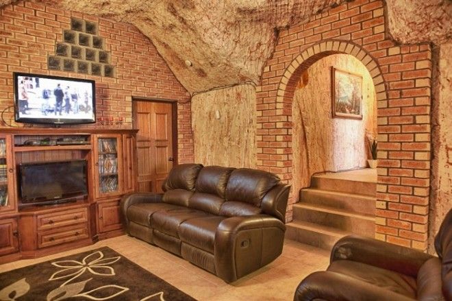 Частичная отделка интерьера подземного дома КуберПеди Австралия Фото idoorwaymirtesenru 