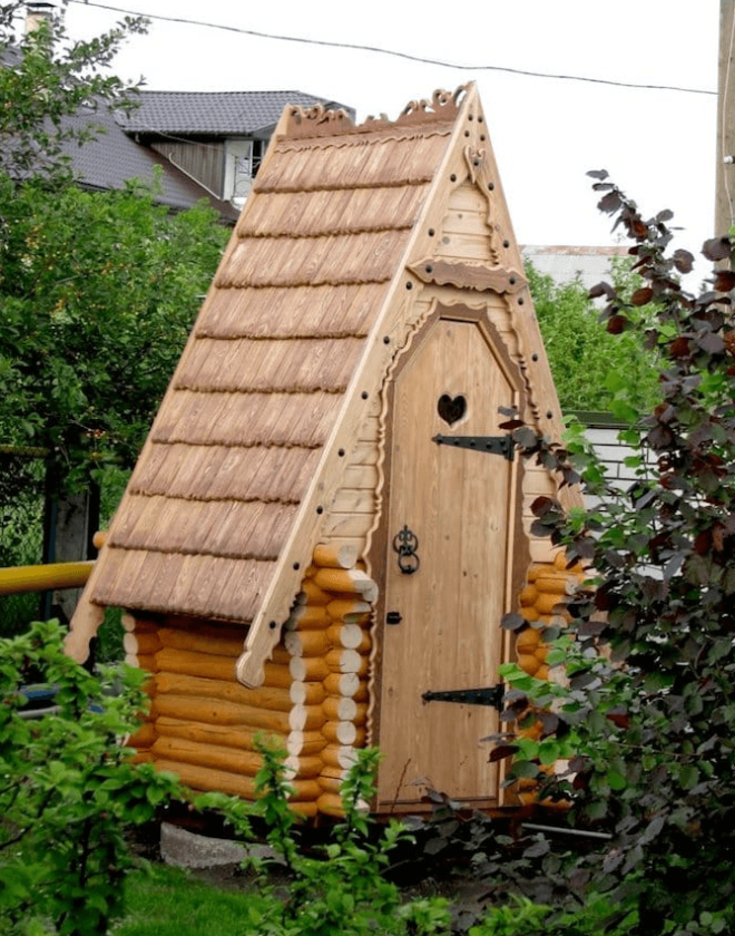 SПодборка самых креативных вариантов туалета для дачи или частного дома