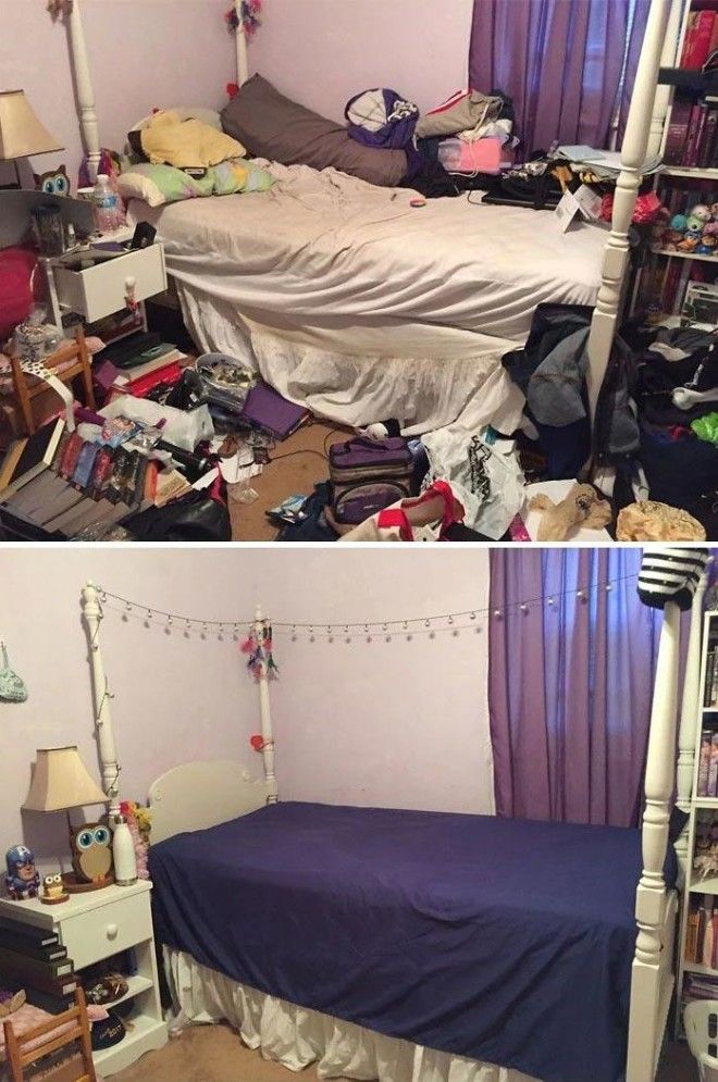 L19 кадров показывающих как меняется комнаты людей когда они в депрессии