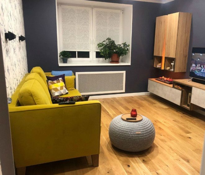 Контрастное оформление гостиной Фото Идеи для ремонта Vdolevkeru