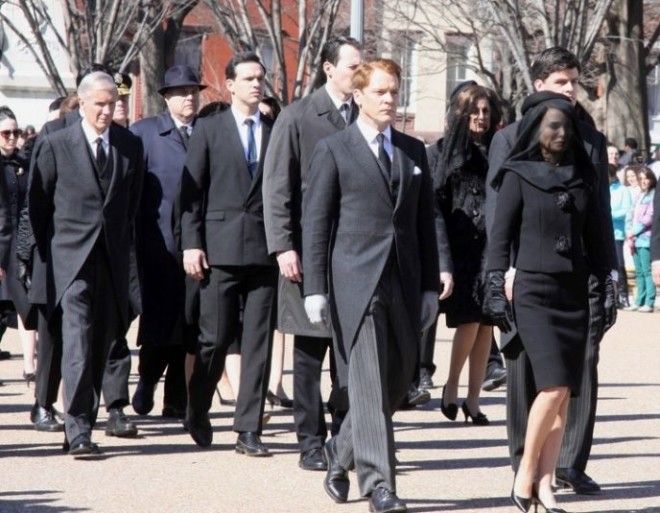 SЖена Дэвида Рокфеллера не улыбалась на его похоронах