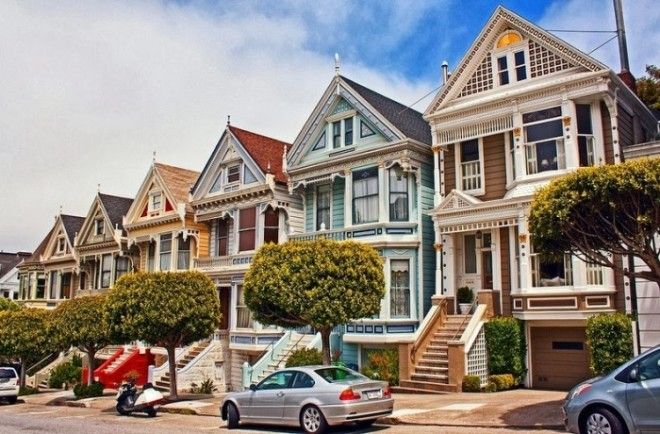 Красочная достопримечательность СанФранциско викторианские дома Painted Ladies Фото amusingplanetcom